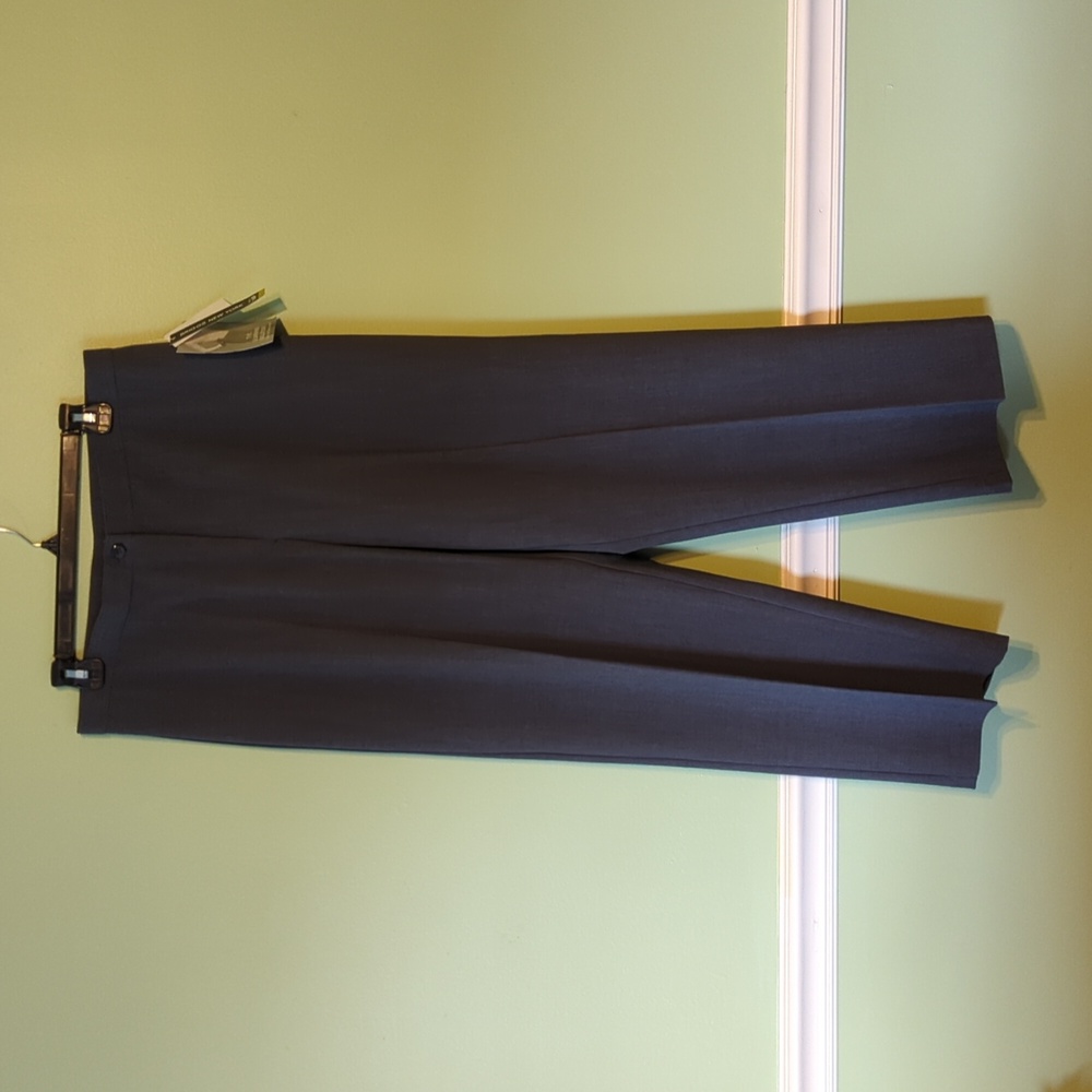NWT Briggs New York Charcoal Gray Women's Petite Dress Pants